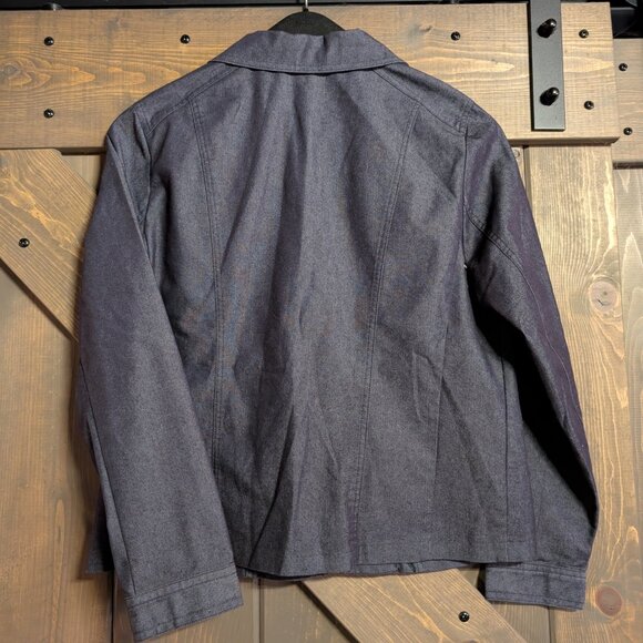 Studio SW Works med denim stretch jean jacket size M - Picture 2 of 2